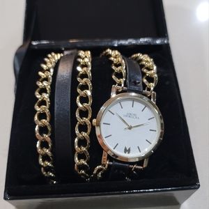 Victoria's Secret Double Wrap Gold Chain Watch